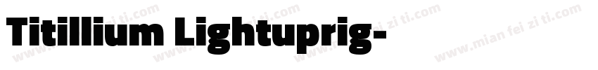 Titillium Lightuprig字体转换
